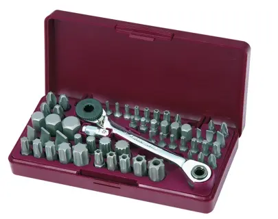 [4072] Coffret d'embouts Tribit 1/4+5/16" 55 pc