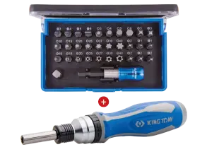 [32540MR kt] Jeu de tournevis à cliquet avec embouts - 40 pièces