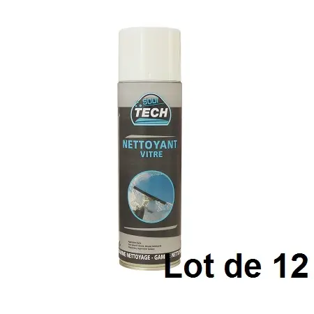 Nettoyant surface vitrée - aérosol de 500ml  LOT DE 12