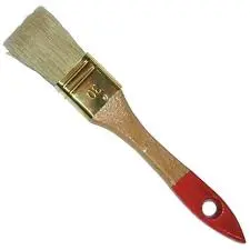 Pinceau queue de morue acrylique à manche bois 25mm