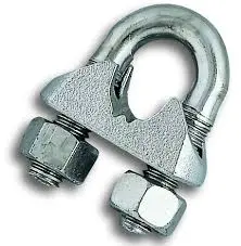 [00074100100805] Serre câble DIN 741 câble 8,0mm Zn M 6 ( par 100 )