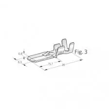 Cosse pour boitier 1.0-2.5mm² (par 100) (Mâle)