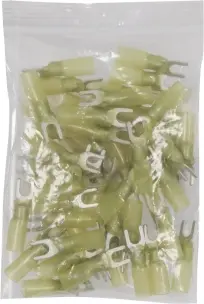 [02726.50] SACHET 50 COSSES THERMORETRACTABLES A FOURCHES JAUNES M5