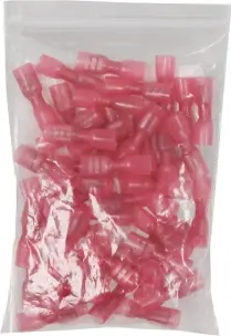 [02731.50] SACHET 50 COSSES FEMELLES ISOLEES THERMORETRACTABLES ROUGE
