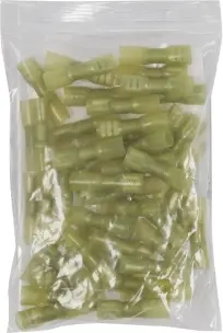 [02733.50] SACHET 50 COSSES FEMELLES ISOLEES THERMORETRACTABLES JAUNE