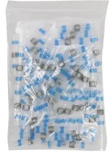 SACHET 50 COSSES THERMORETRACTABLES BLEUES POUR FIL 1.5 A 2.5MM²