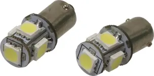 LOT 2 LAMPES TEMOIN 5 LED BLANCHES 12V 1.5W BaY9s