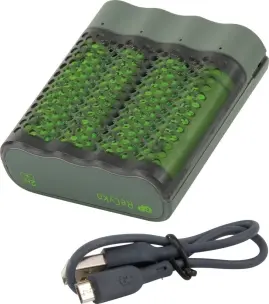CHARGEUR USB ULTRA RAPIDE + 4 ACCUS AA 2000mAh inclus +ADAPTATEUR SECTEUR