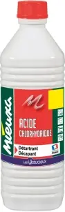 [58255] BOUTEILLE 1L D'ACIDE CHLORYDRIQUE 23%