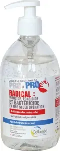 FLACON 500ML GEL HYDRO-ALCOOLIQUE