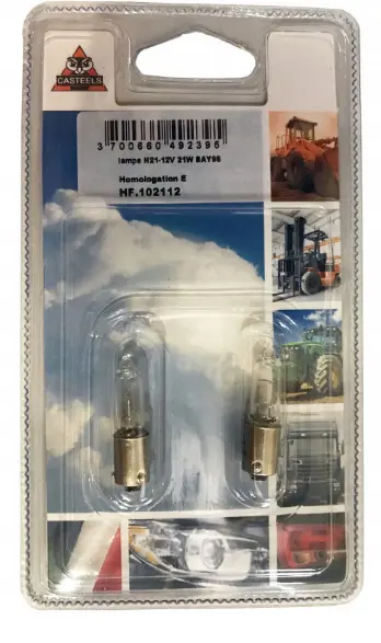 2x lampe H21W 12V BAY9s