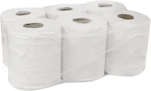 Ouate blanche 450 formats 195x300mm - lot de 6 bobines PRIX PROMO