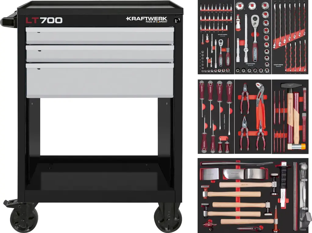 LT LINE Servante d'atelier pour carrossiers LT700, 119-pcs.