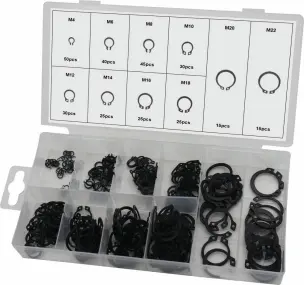 Circlips extérieurs de M4 à M22 - coffret de 300 pcs