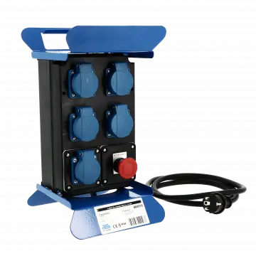 Coffret de chantier IP44 - 5 prises de courant NF à clapet