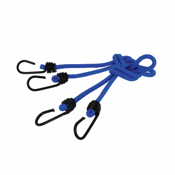 Tendeur élastique Ø 8 mm  - 2 x 0.8 m crochet métal plastifié