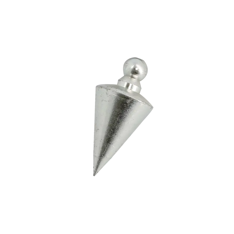 Fil à plomb toupie fonte bichromatée - diam 30 mm - 135 g - diam 30mm