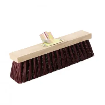 Balai de cantonnier PVC rouge 40 cm - douille 28 mm