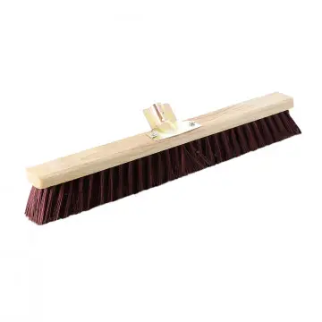 Balai de cantonnier PVC rouge 100 cm - douille 28 mm