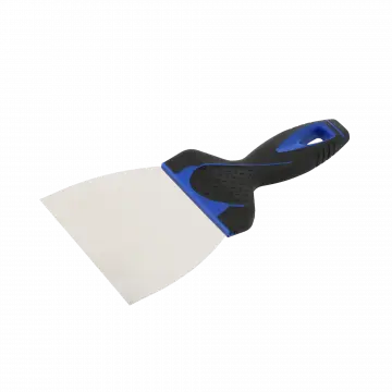 Couteau à enduire 115mm - Lame inox galbée - Manche bi mat.