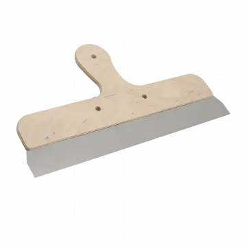 Couteau à enduire 40 cm - Lame inox - Manche bois marine 