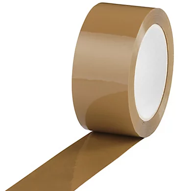 [657446] RUBAN ADH PP ACRYLIQUE HAVANE 35μ 48MMX100M COLIS DE 36